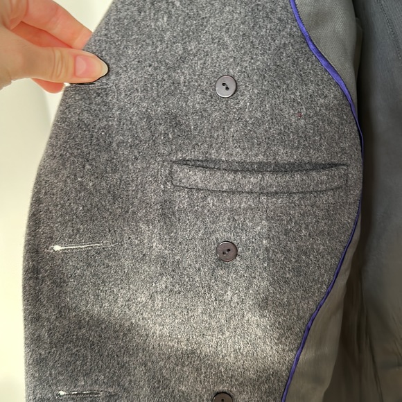 Talula Babaton - XS - Gray Wool Cashmere Double Breasted Howell Coat - Picture 11 of 11